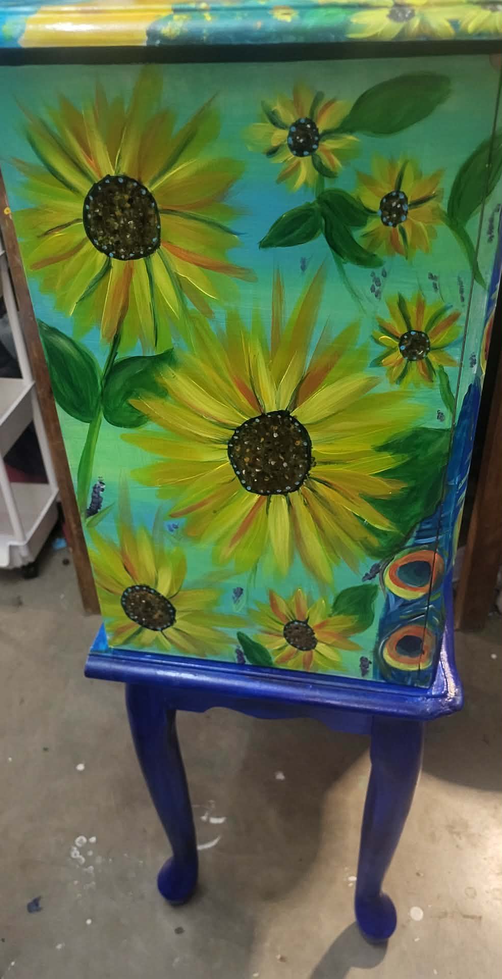 Peacock Jewelry Armoire
